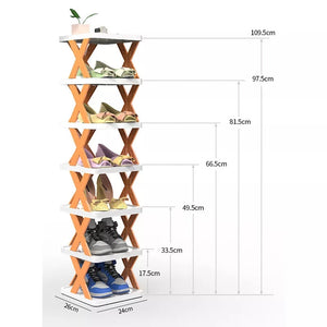 X Shape Shoe Rack