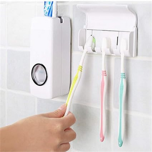 Toothpaste Dispenser & Brush Holder Set