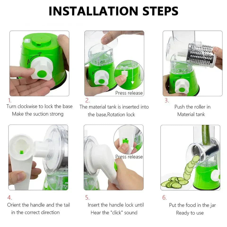 3 in 1 Manual Multifunctional Vegetable Cutter